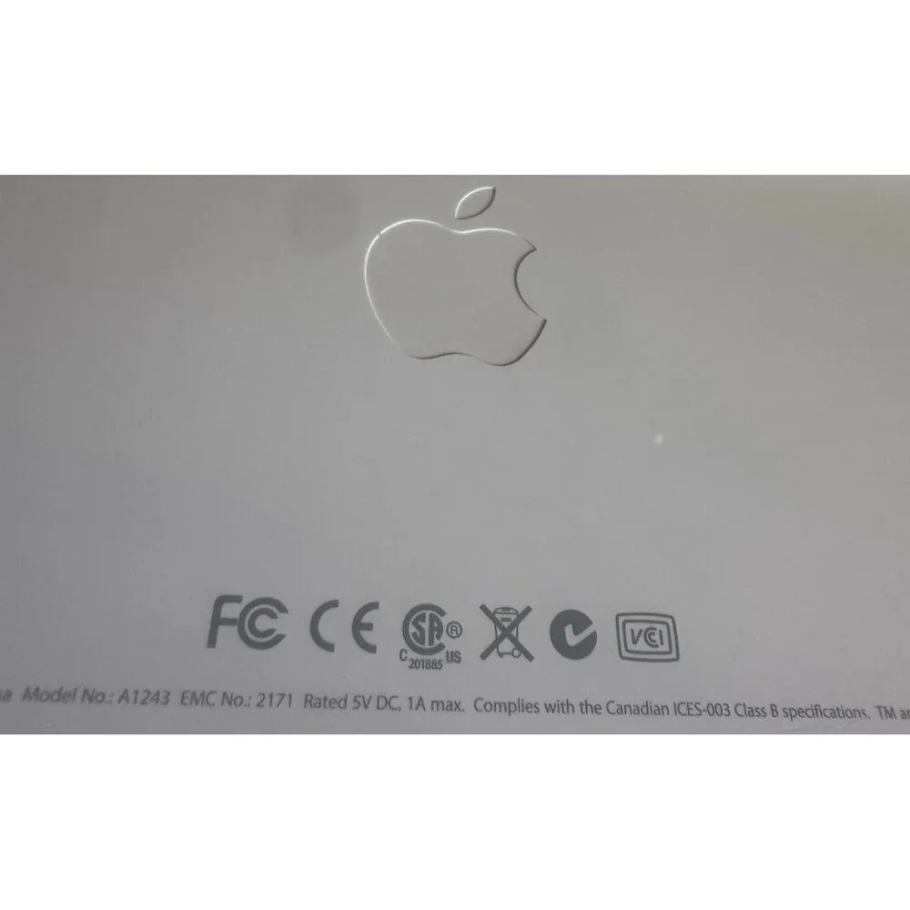 Apple A1243 Wired USB Keyboard with Numeric Keypad Tested Working